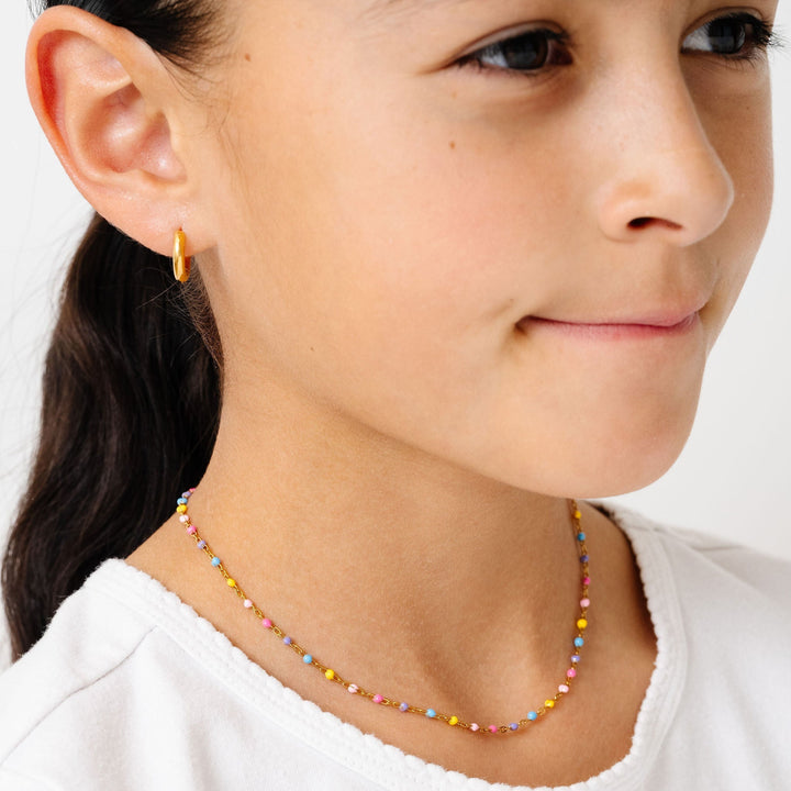 Enamel Bead Necklace