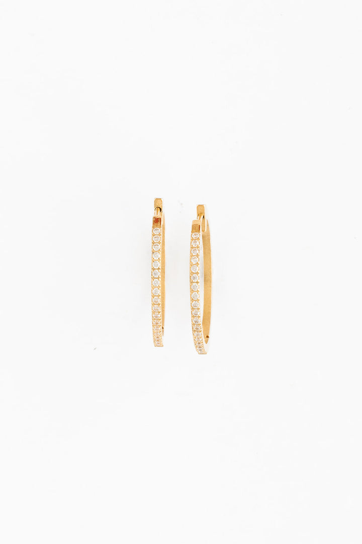 Large Diamond Hoop