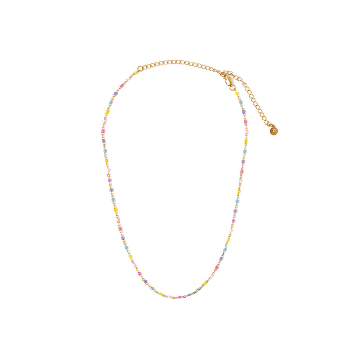Enamel Bead Necklace