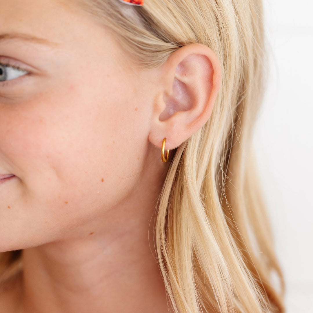 Endless Hoop Thin Gold