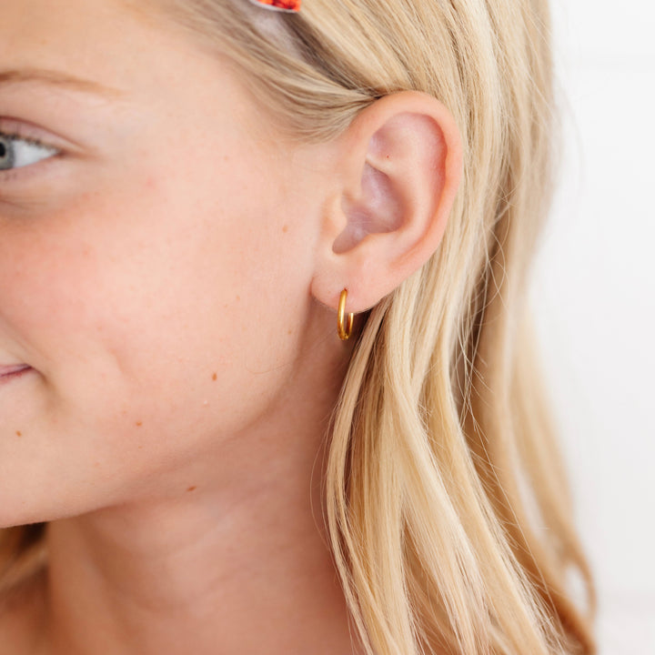 Endless Hoop Thin Gold