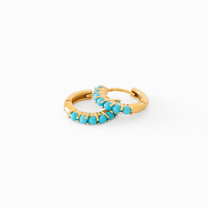 Turquoise Hoop