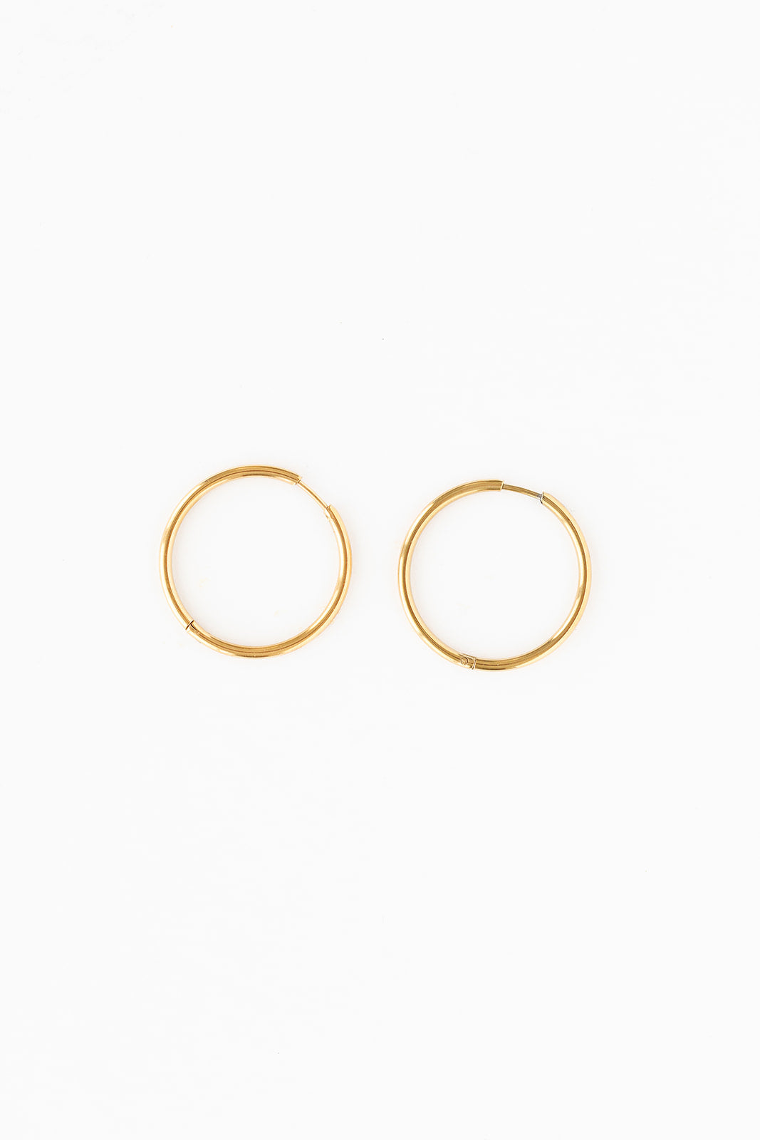 Endless Hoop Thin Gold