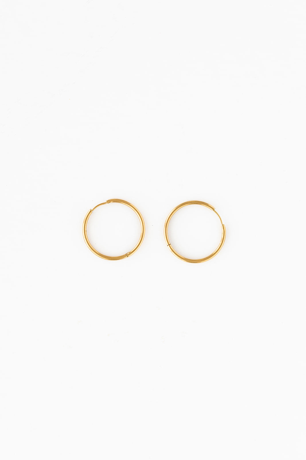 Endless Hoop Thin Gold