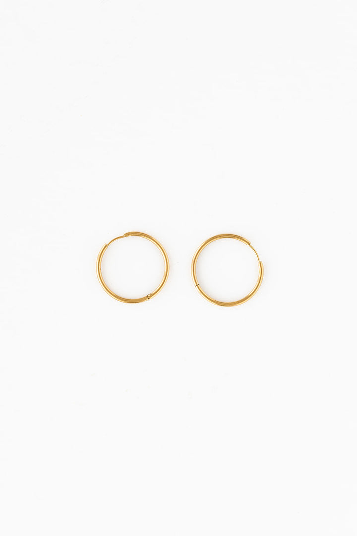 Endless Hoop Thin Gold