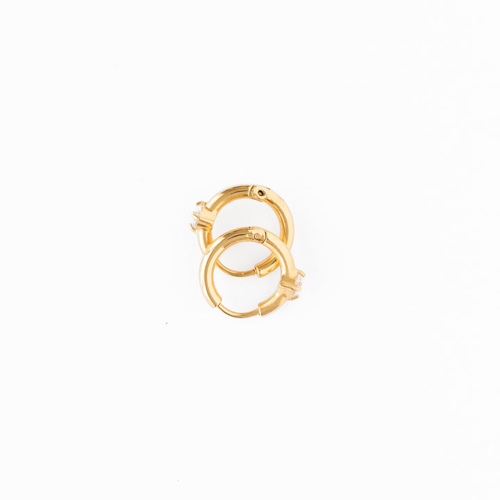 Single Diamond Hoop