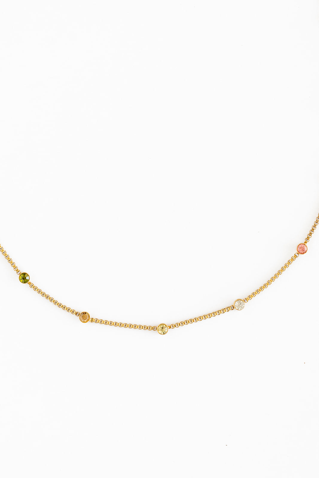 Rainbow Gem Necklace