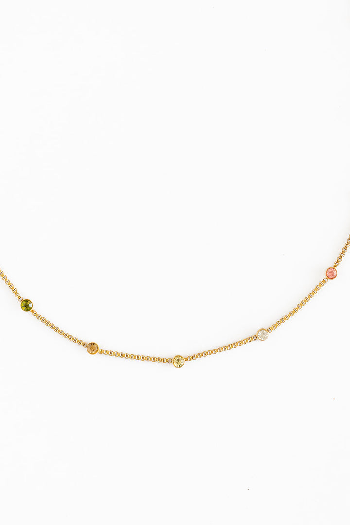 Rainbow Gem Necklace