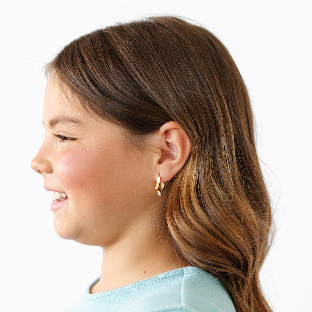 Star Hoop Silver